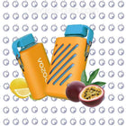 Vozol Gear 10K Tangerine Mango Guava disposable vape in orange and white, with sleek design and flavor branding.
