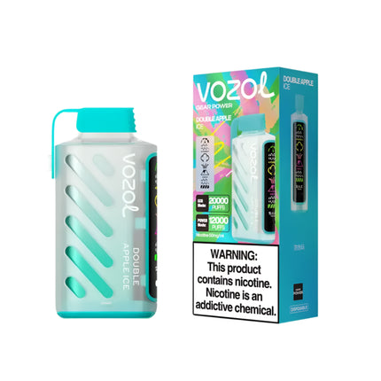 Vozol Gear 20k Double Apple ice disposable تفاح ساقع