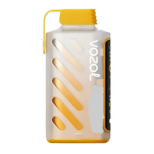 جهاز فيب ديسبوسبل Vozol Gear Power 25K بنكهة مانجو باشون فروت، مصنوع من ماركة Vozol، مع 25000 نفخة و50 ملح نيكوتين