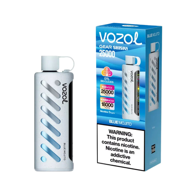 Vozol Gear Shisha 25k Blue Mojito disposable Raspberry Mint