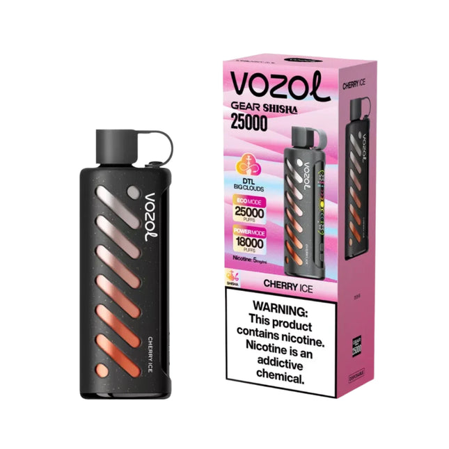 Vozol Gear Shisha 25K Cherry Ice Disposable كريز ساقع