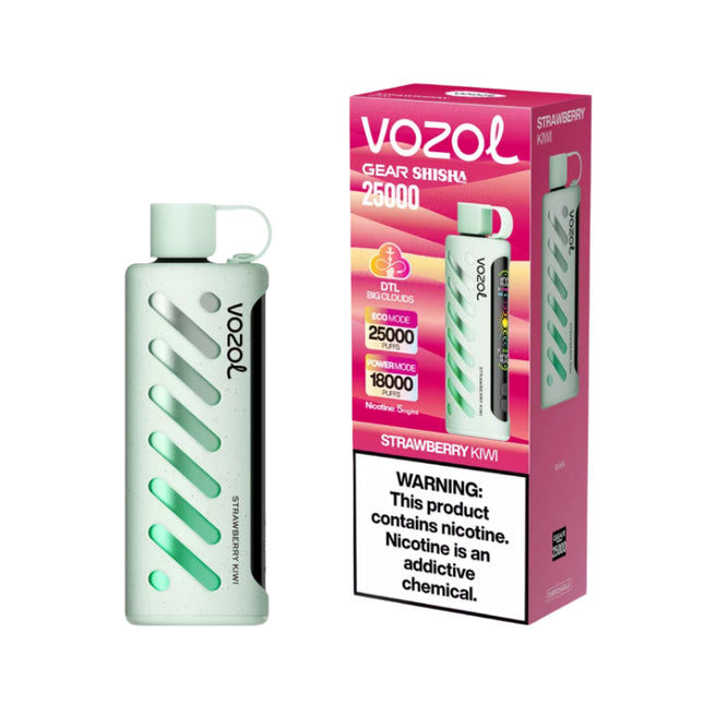 Vozol Gear Shisha 25k Strawberry Kiwi disposable Strawberry Kiwi