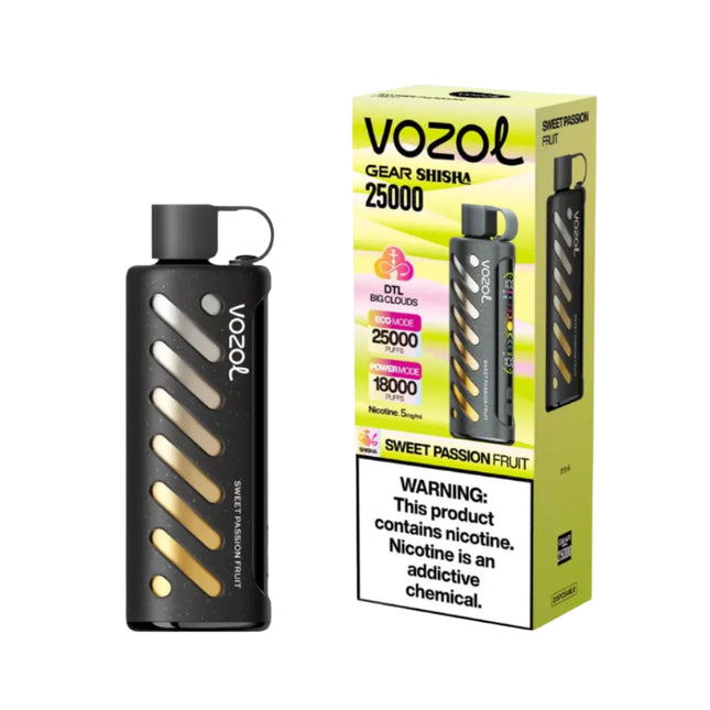 Vozol Gear Shisha 25K Sweet Passion Fruit disposable باشون فروت