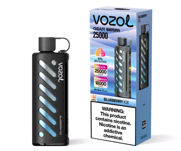 Vozol Gear Shisha 25k Blueberry Ice disposable – الكلان فيب