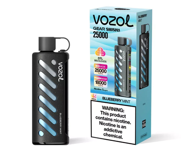 Vozol Gear Shisha 25k Blueberry Mint disposable berry mint Vozol Gear Shisha 25k Blueberry Mint disposable berry mint