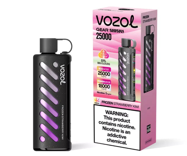 Vozol Gear Shisha 25k Frozen Strawberry Kiwi disposable – الكلان فيب