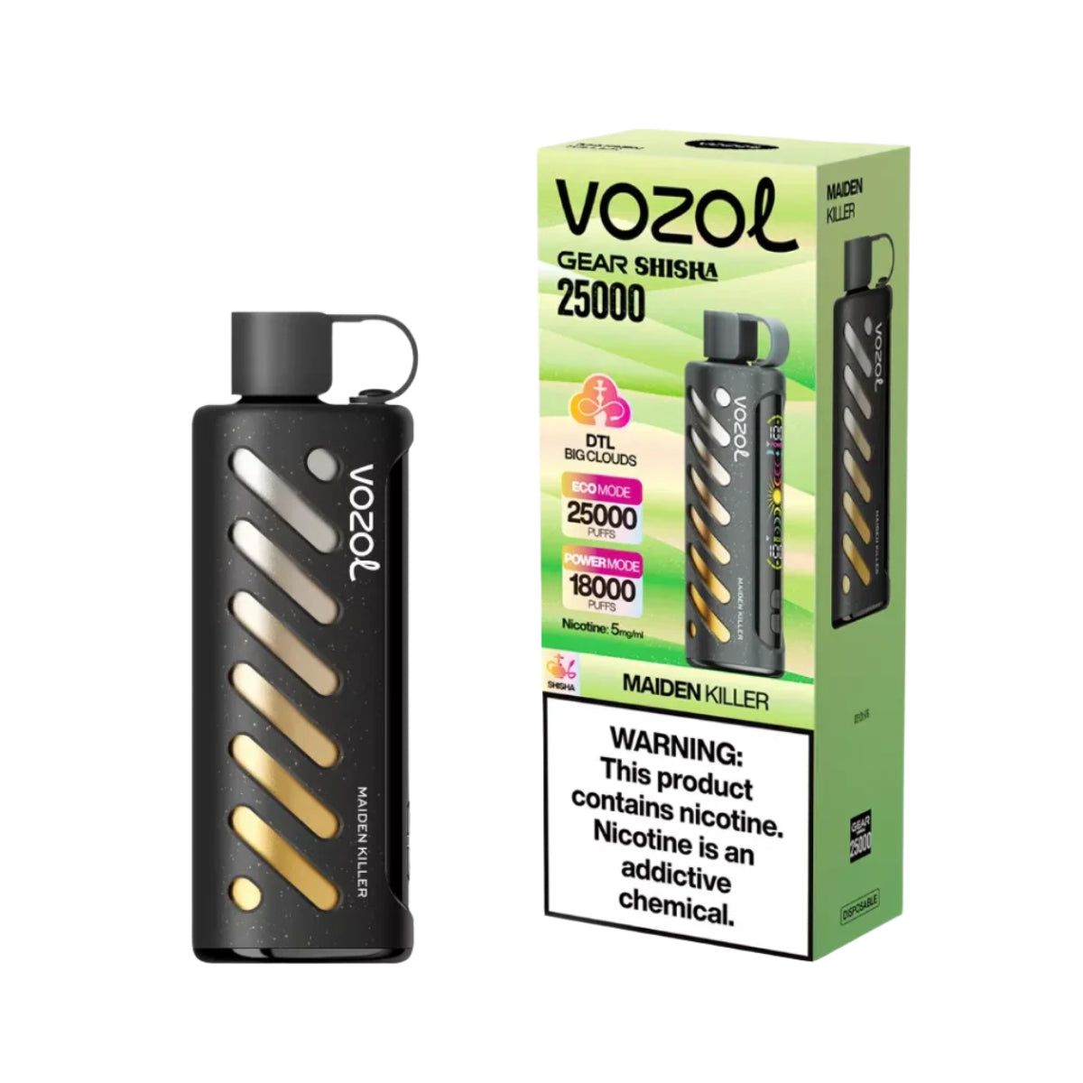 Vozol Gear Shisha 25k Maiden Killer disposable mango berry – الكلان فيب