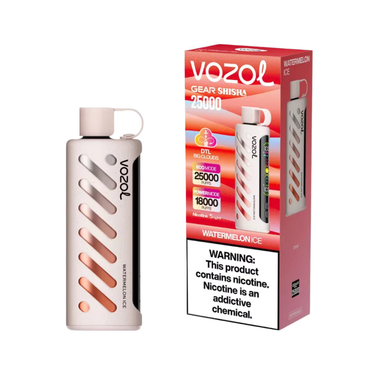 vozol 25000 Vozol GEAR SHISHA 25000 | 25k dual mode 25000 puffs, smart screen bulk  disposable vape main image 0