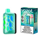 سيجارة فيب فايب Vozol Rave 40k بنكهة نعناع ساقع، بعبوة تحتوي على 40000 نفخة وسلسلة نيكوتين ملحية