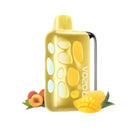 Vozol Rave 40k Mango Peach disposable vape in black with branding, showing the device with mango and peach flavor design.