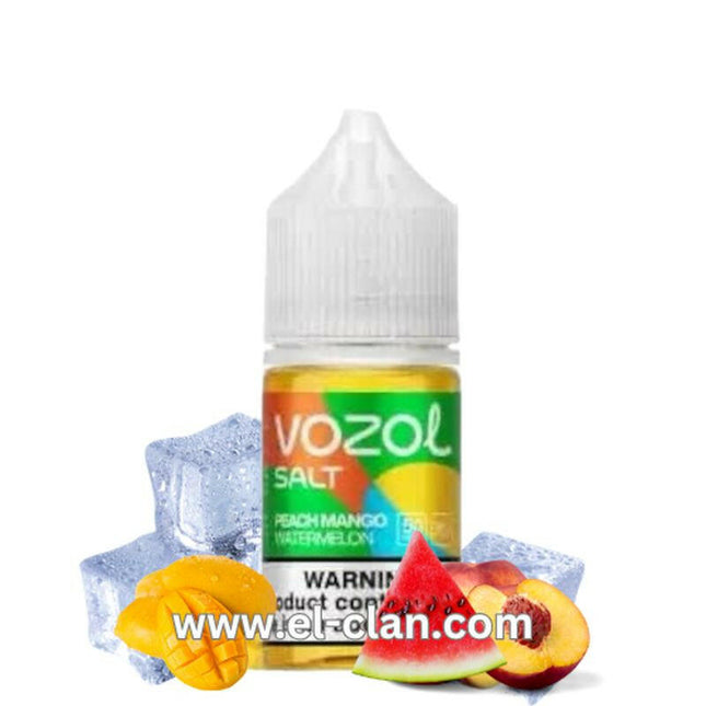 Vozol SaltNic  Peach Mango Watermelon خوخ مانجو بطيخ - الكلان فيب.