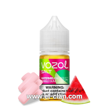 Vozol SaltNic Watermelon Bubblegum لبان بطيخ - الكلان فيب.