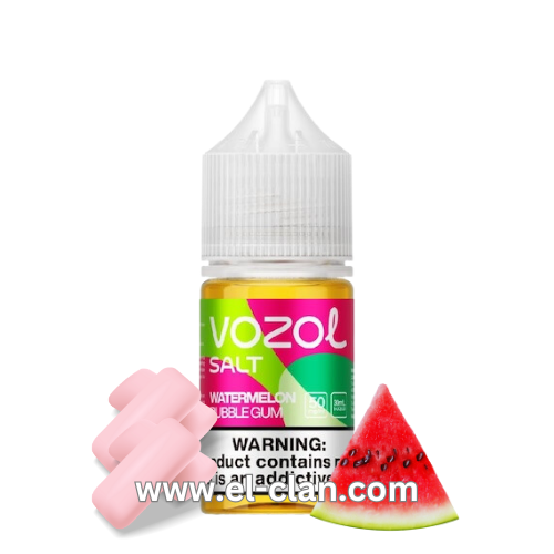 Vozol SaltNic Watermelon Bubblegum لبان بطيخ - الكلان فيب.