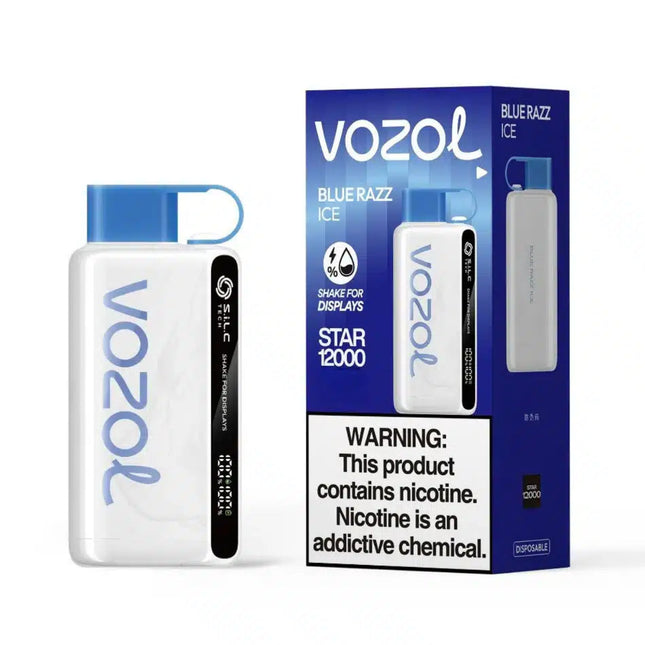Vozol Star 12K Bluerazz Mint Disposable Raspberry Mint