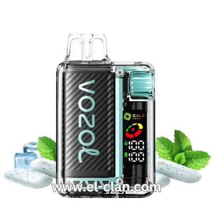 Vozol Vista 20K Miami Mint disposable vape with mint flavor and 20,000 puffs, compact and easy to use.