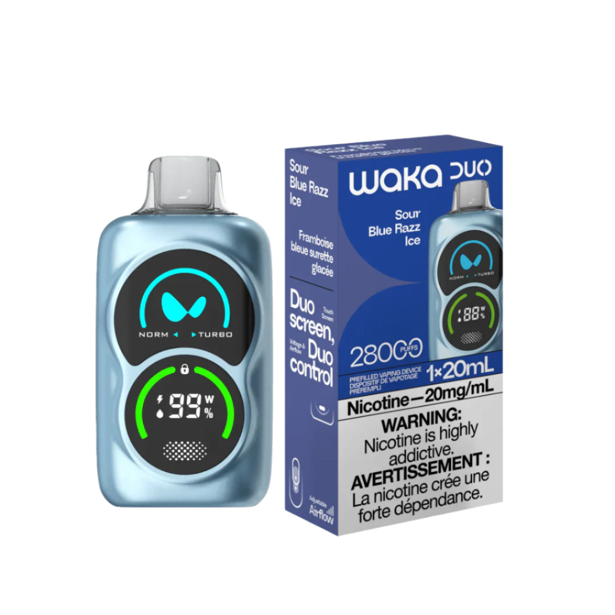 Waka DUO 30K Sour Blue Raspberry