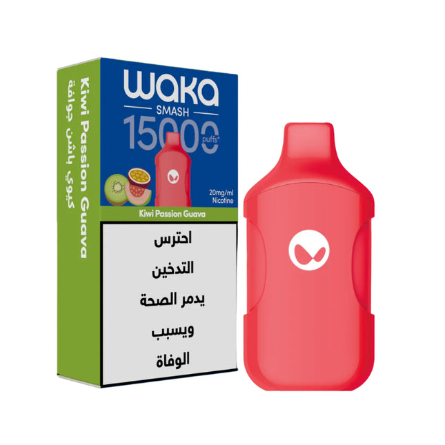 Waka Smash 15K Kiwi Passion Guava Disposable كيوي باشون جوافه