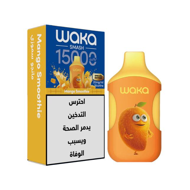 Waka Smash 15K Mango Smoothie Disposable Mango Waka Smash 15K Mango Smoothie Disposable Mango