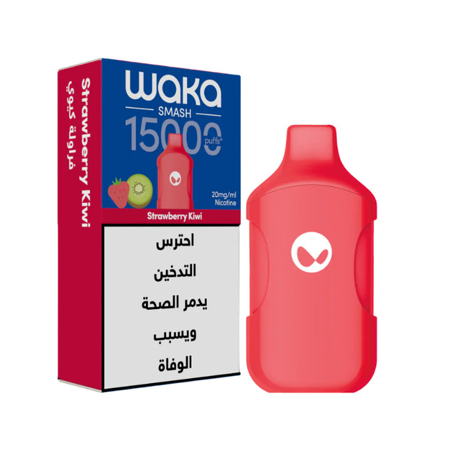 Waka Smash 15K Strawberry Kiwi Disposable فراوله كيوي