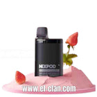 Wotofo Nexpod 5K Strawberry Cone disposable vape showing the device with strawberry cone flavor and sleek design.