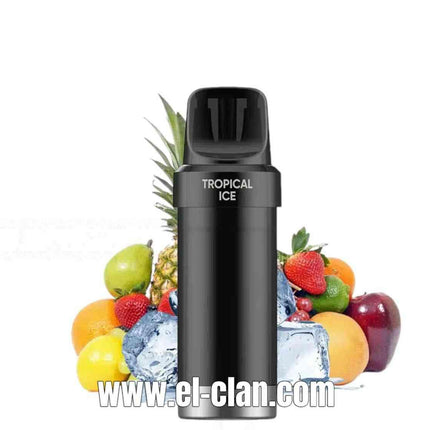 Wotofo Nexpod Tropical Ice disposable vape cartridge with fruity tropical flavor and cooling ice effect, 20 salt nicotine puffs.