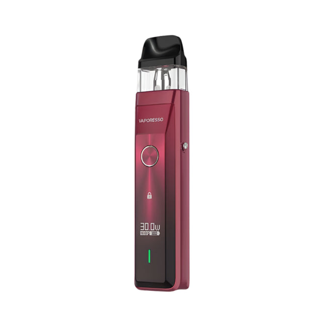بود فيب هاردوير من Vaporesso موديل Xros Pro بلون أحمر يظهر في الصورة