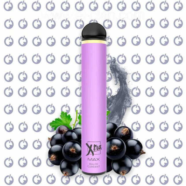 Xtra MAX black Currant disposable اكسترا ماكس توت اسود - Xtra Flavors -  الكلان فيب el-clan.