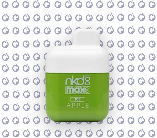 Naked Max Apple Ice disposable تفاح ساقع - naked disposable -  الكلان فيب.