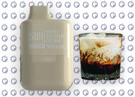 Vozol Alien 5000 White Russian Cream disposable فوديكا بالكريمه - Vozol disposable -  الكلان فيب.
