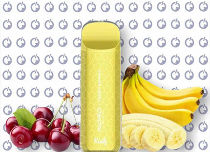 KIEF NORD BAR Cherry Banana disposable نورد بار شيري موز - Xtra Flavors -  الكلان فيب.
