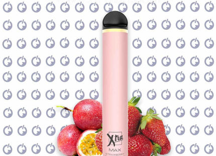 Xtra MAX Strawberry Passionfruit disposable اكسترا ماكس فراوله باشنفروت - Xtra Flavors -  الكلان فيب.