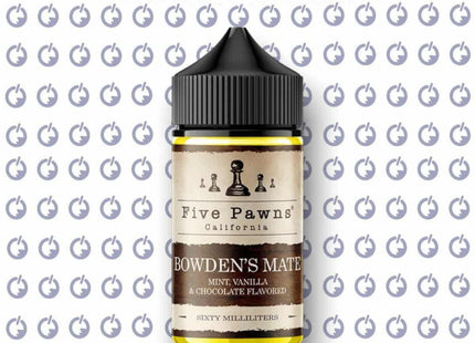 Five Pawns Bowden’s Mate فانيلا شيكولاته نعناع - Five Pawns E-Juice -  الكلان فيب.